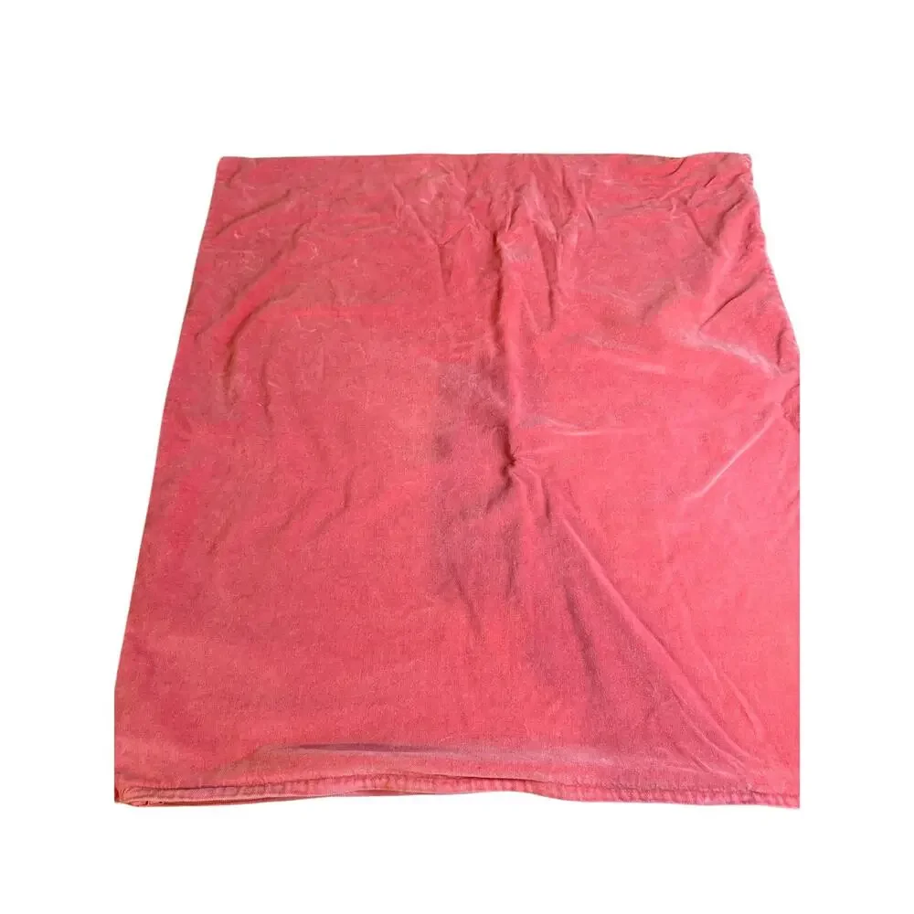 Large Square Velvet Pillow Cover Salmon Pink